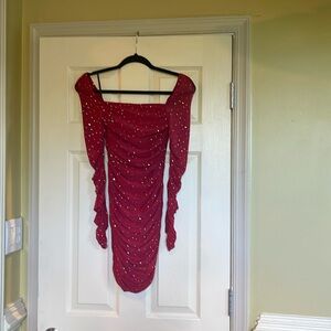 SHEIN Red Dress Extra Small Brand New With Tags